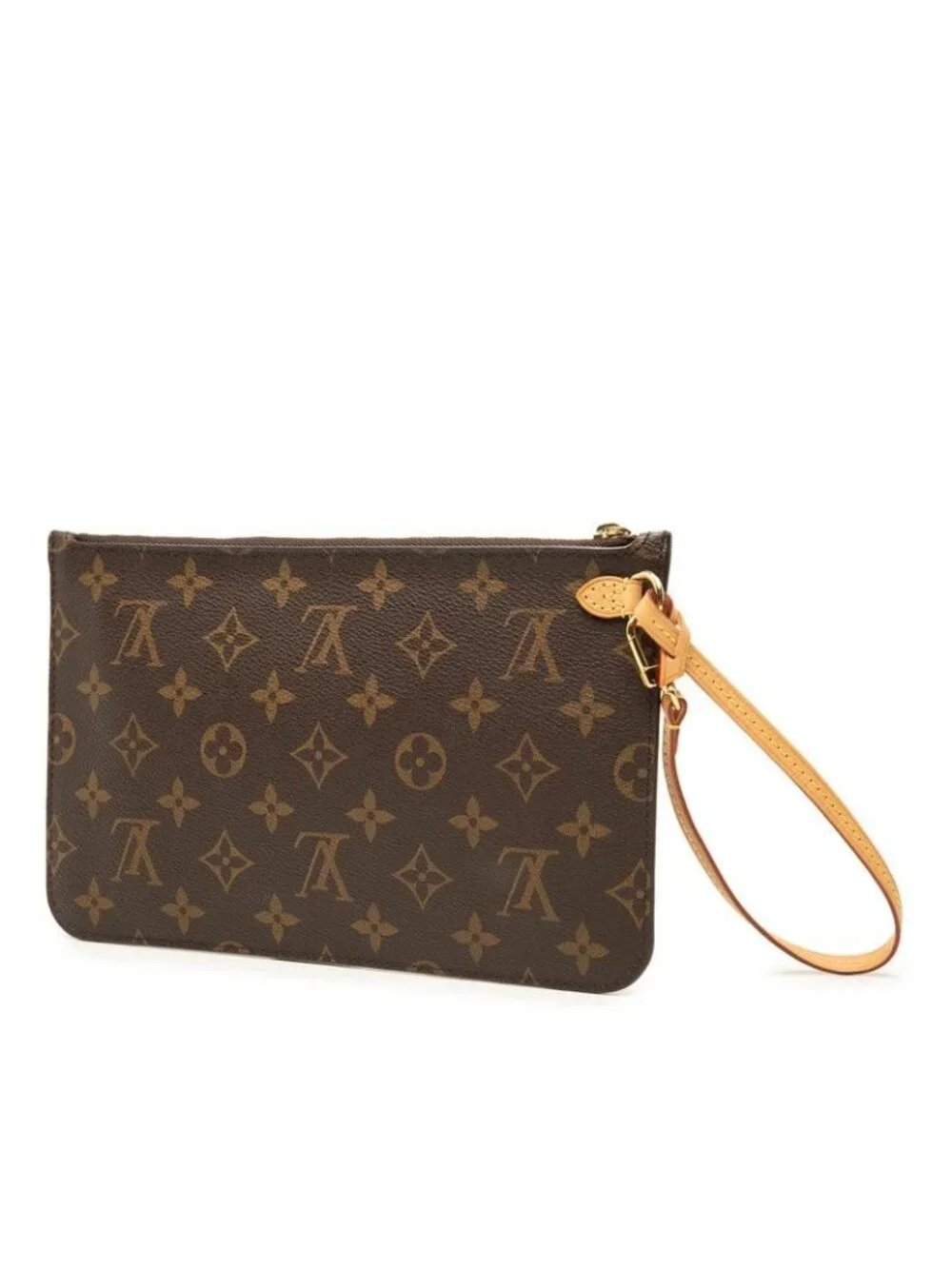 Louis Vuitton Pouch Brown Leather